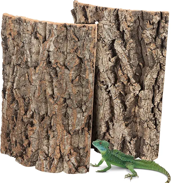 Pack of 2 Cork Bark Back Wall for Terrarium - Natural Climbing Surface