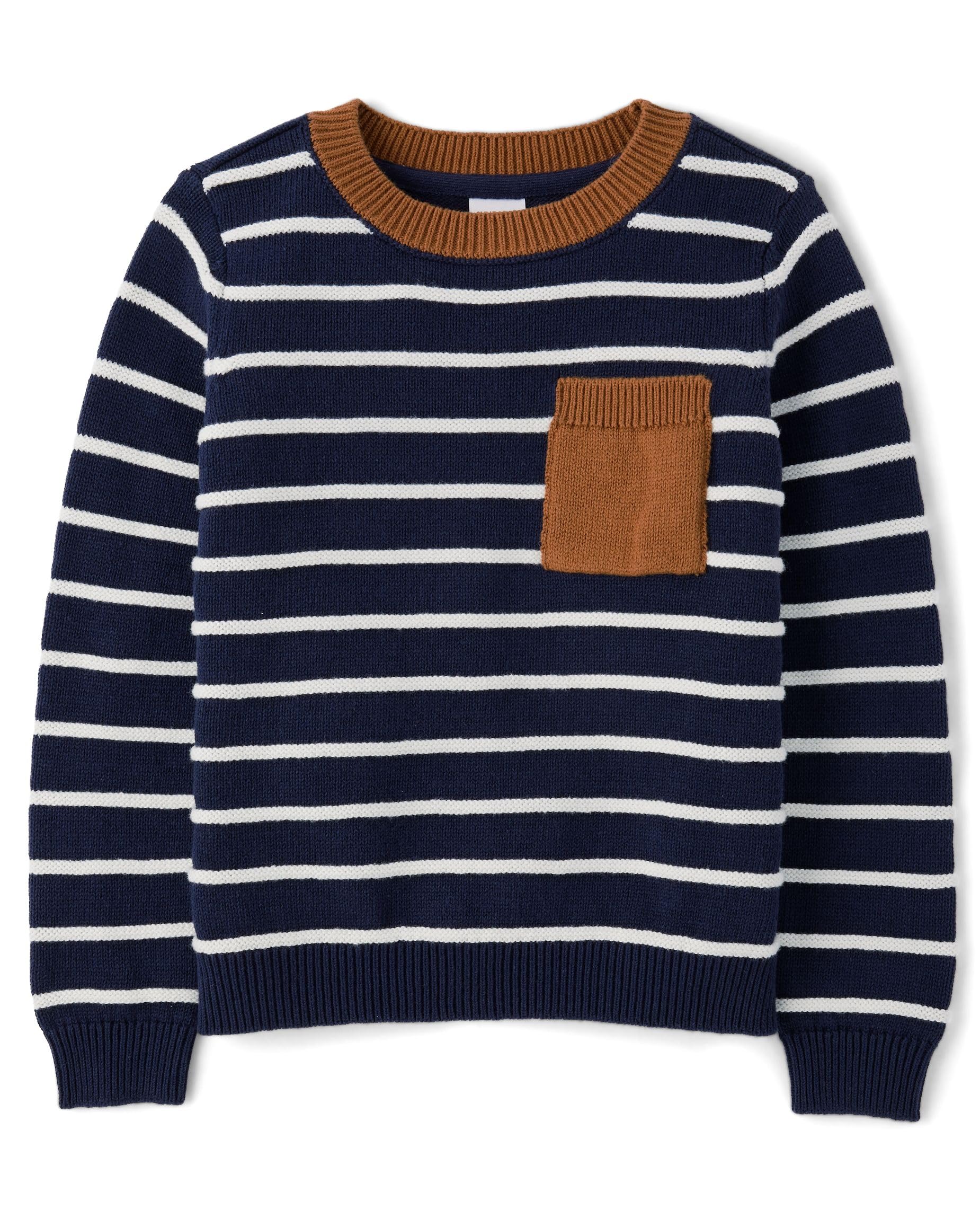 Gymboree Boys' and Toddler Long Sleeve Crew Neck Pullover Sweater