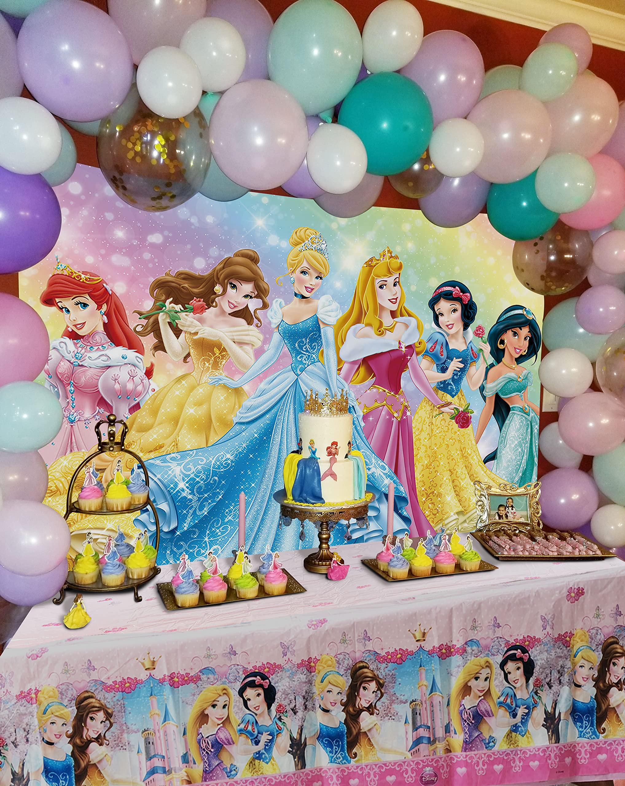 Amazon.com: Princess Theme Photography Backdrop Princess ...