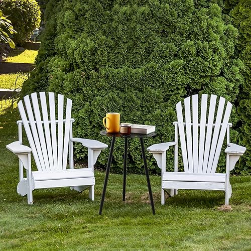 Miniatura 8 de Party Zealot 2 paquetes de mesas auxiliares de metal para exteriores, mesa auxiliar pequeña para patio, mesa redonda de esquina de jardín para