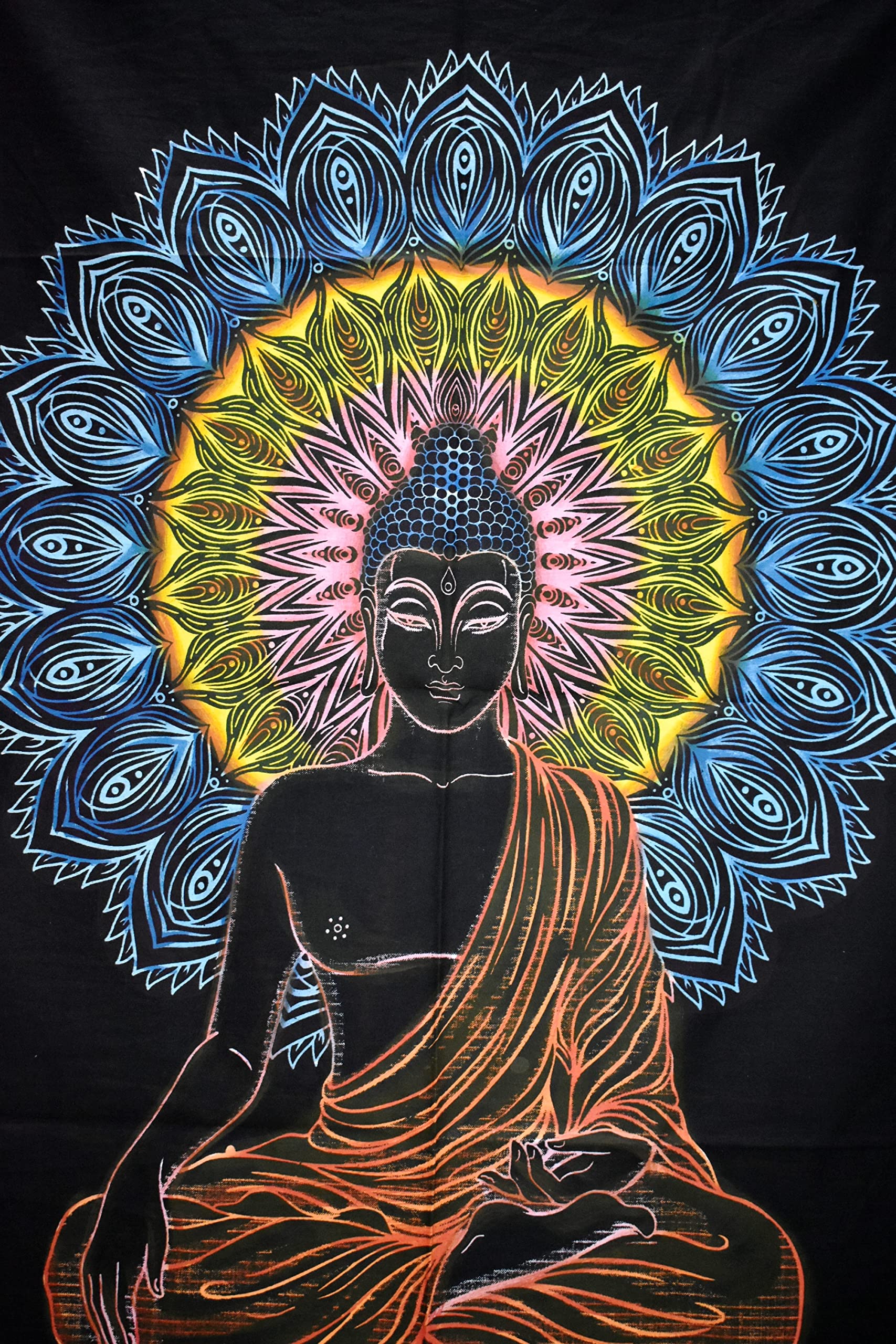 Amazon.com: INDACORIFY Hand Brush Painted Buddha Poster, Hippie