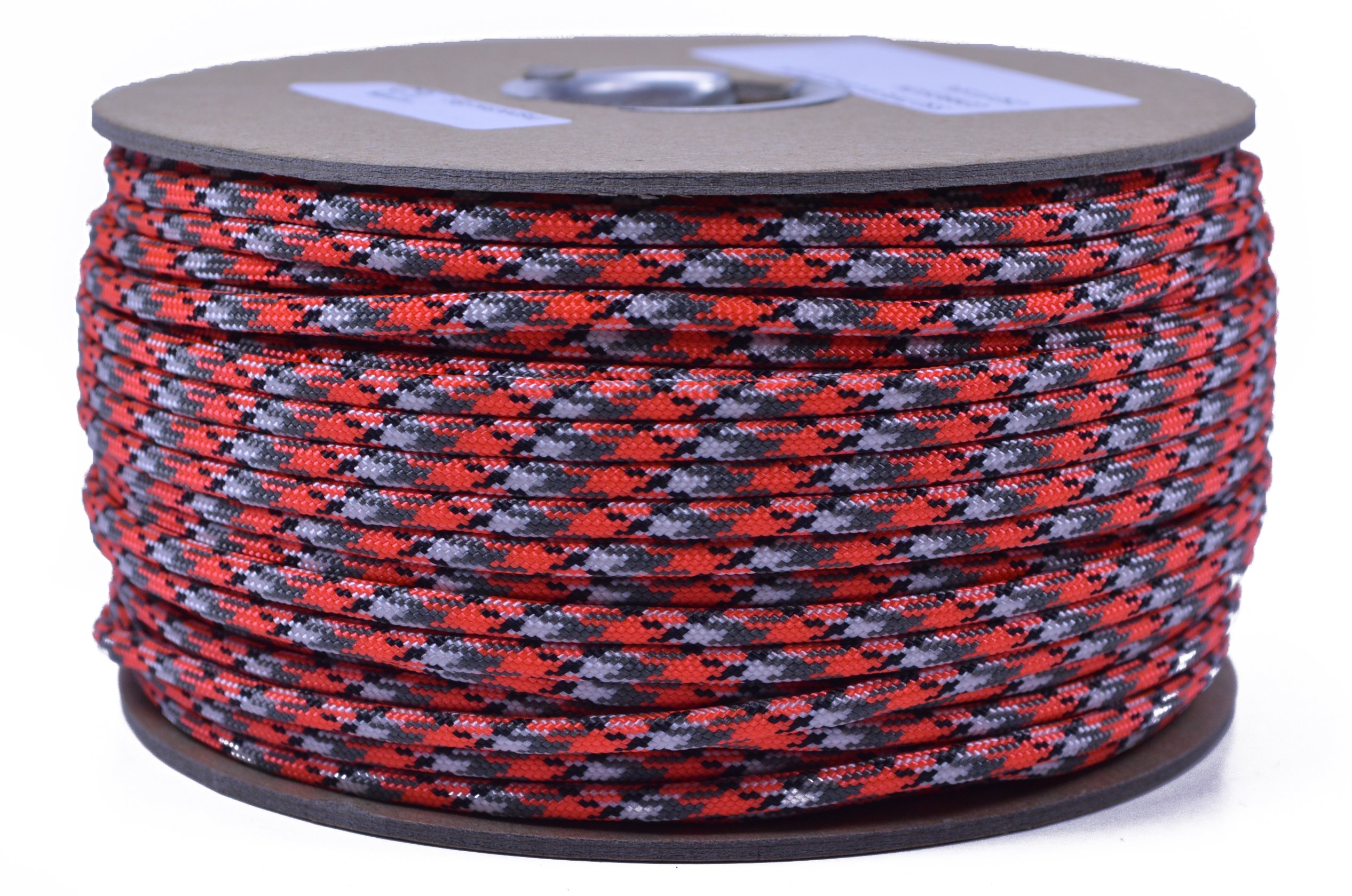 Bored Paracord - 1', 10', 25', 50', 100' Hanks & 250', 1000' Spools of Parachute 550 Cord Type III 7 Strand Paracord Well Over 300 Colors - Corrosion