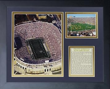 Legends Never Die Notre Dame Stadium Framed Photo Collage, 11 by 14-Inch