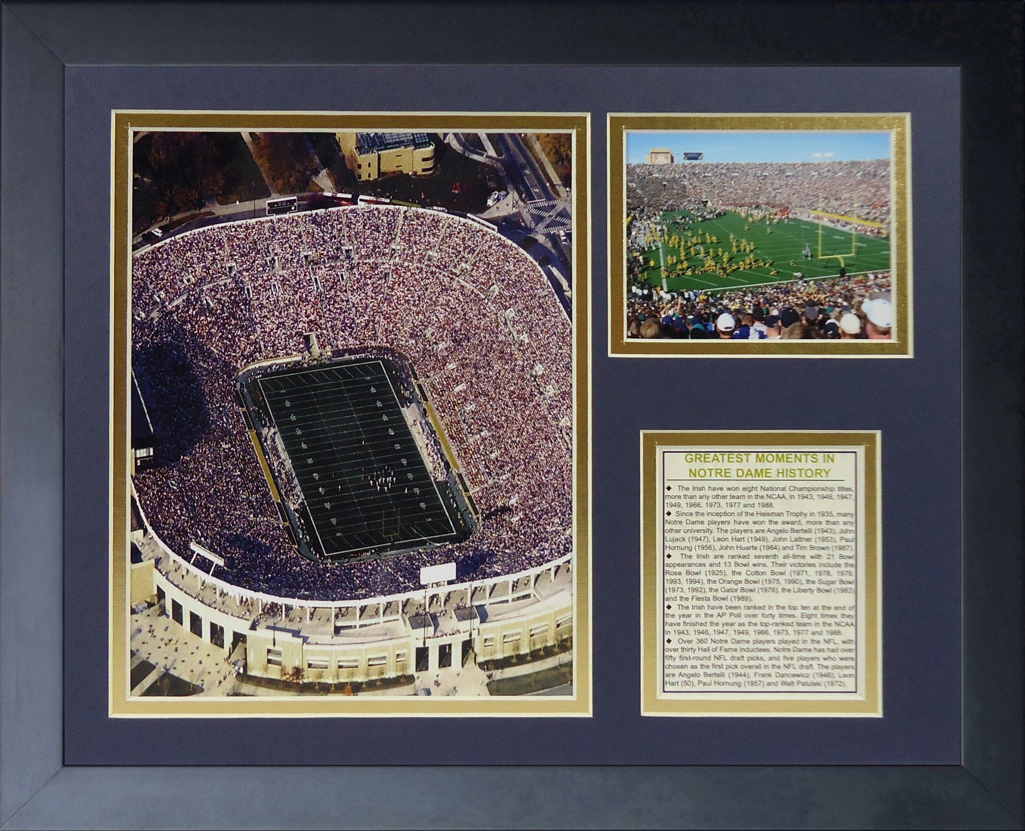 Photo encadrée Notre Dame Stadium 28x35,6 cm cadeau collector