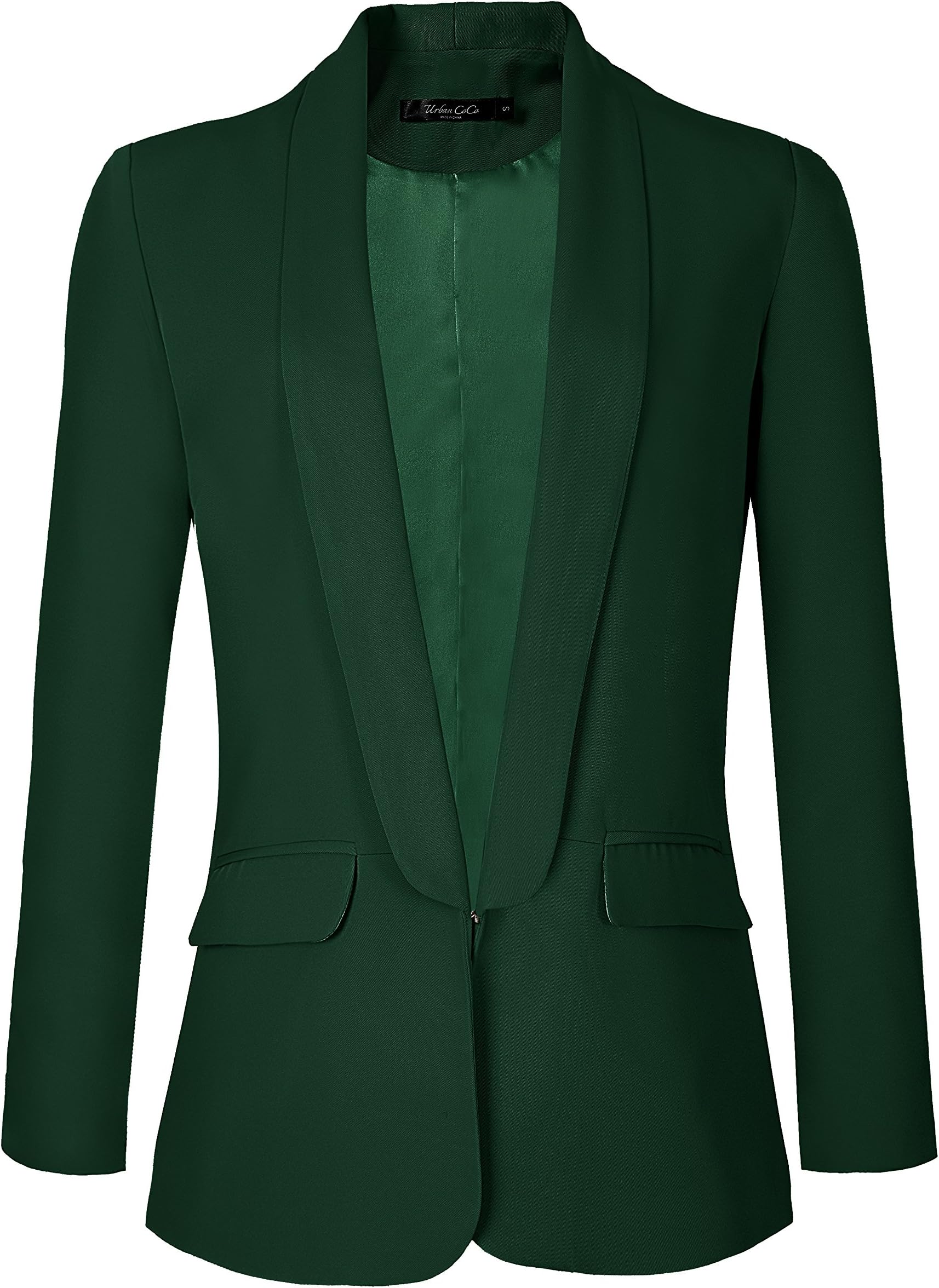 Urban CoCoWomen's Office Blazer Jacket Open Front Womens Blazers for Work Professional