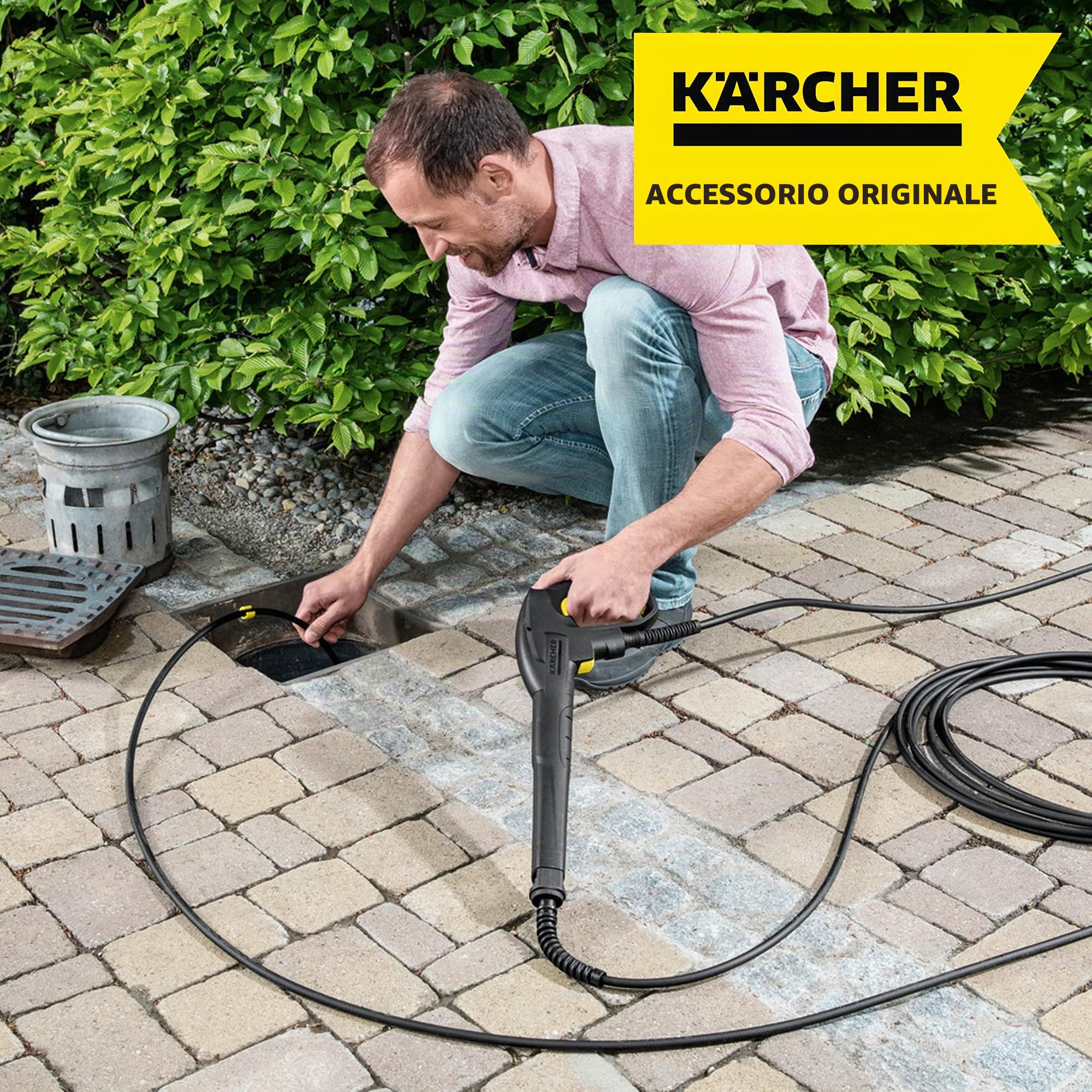 Kärcher Accessorio Per Idropulitrice - Dispositivo Sturatubi 7,5 mt per modelli dalla classe K 4