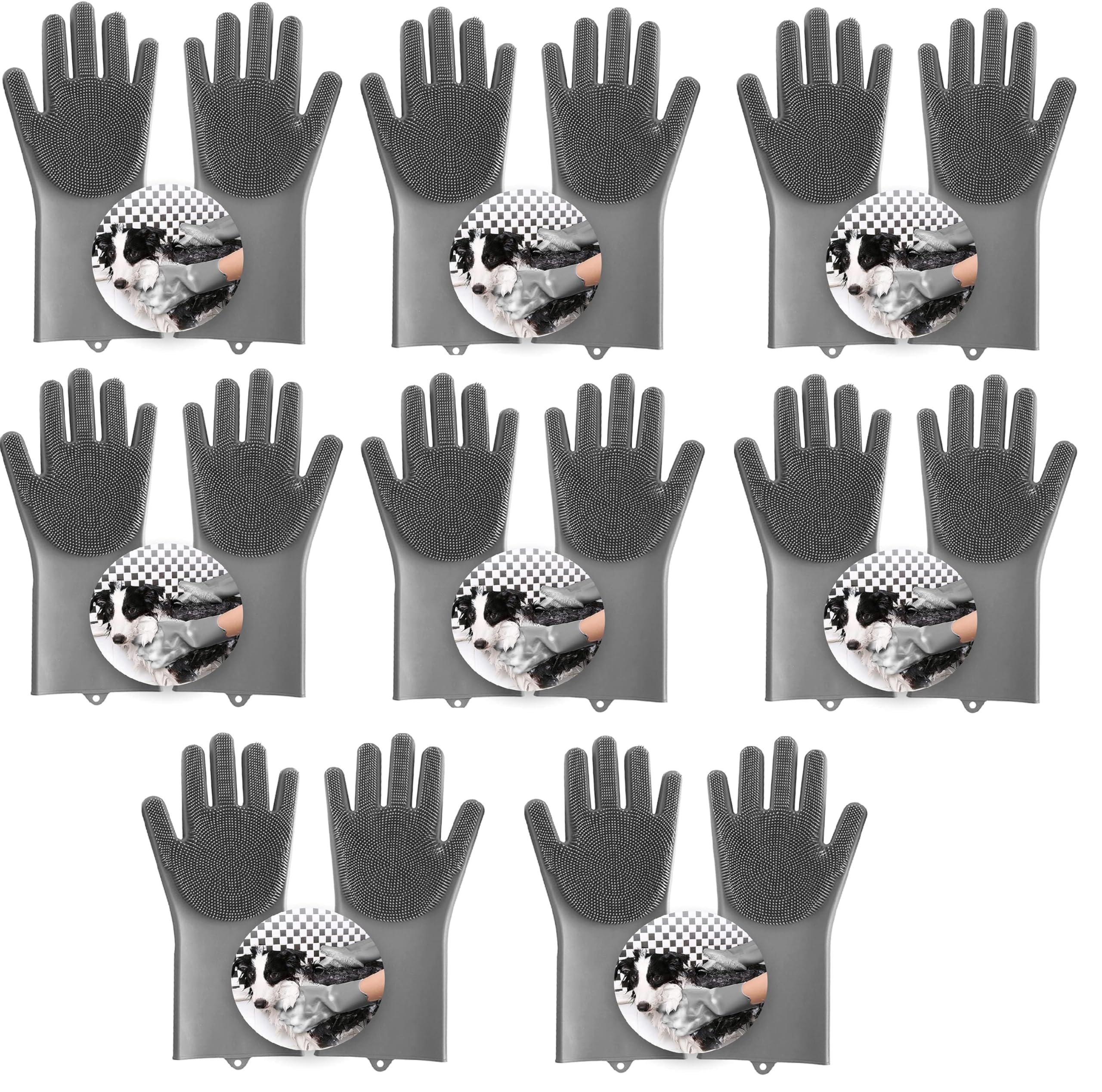 DIGIONICS Pet Grooming Gloves, Heat Resistant with High Density Teeth, Silicone Hair Removal Gloves with Enhanced Five Finger Design, Bathing and Massaging for Dogs and Cats (Pack of 8) (B0D9KD8SPZ) Amazon Price History, Amazon Price Tracker