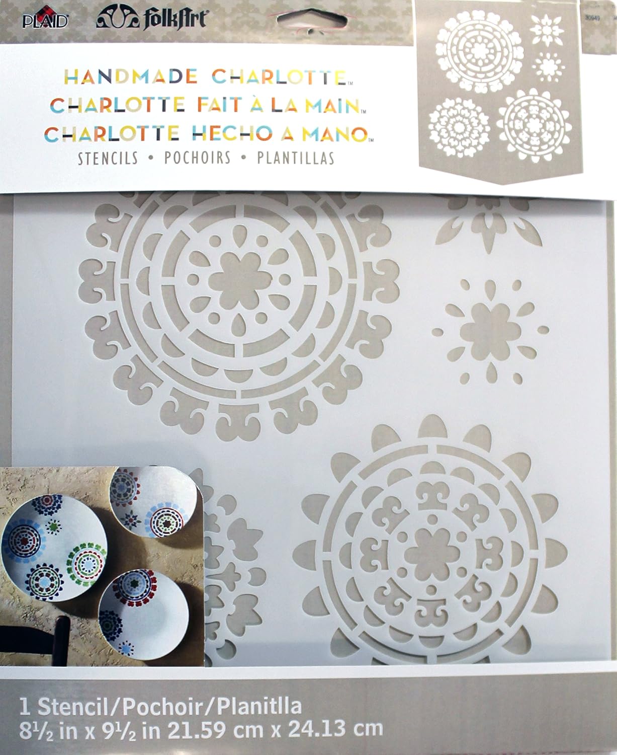 FolkArt Laser Cut Painting Stencil, Suzani Splendor