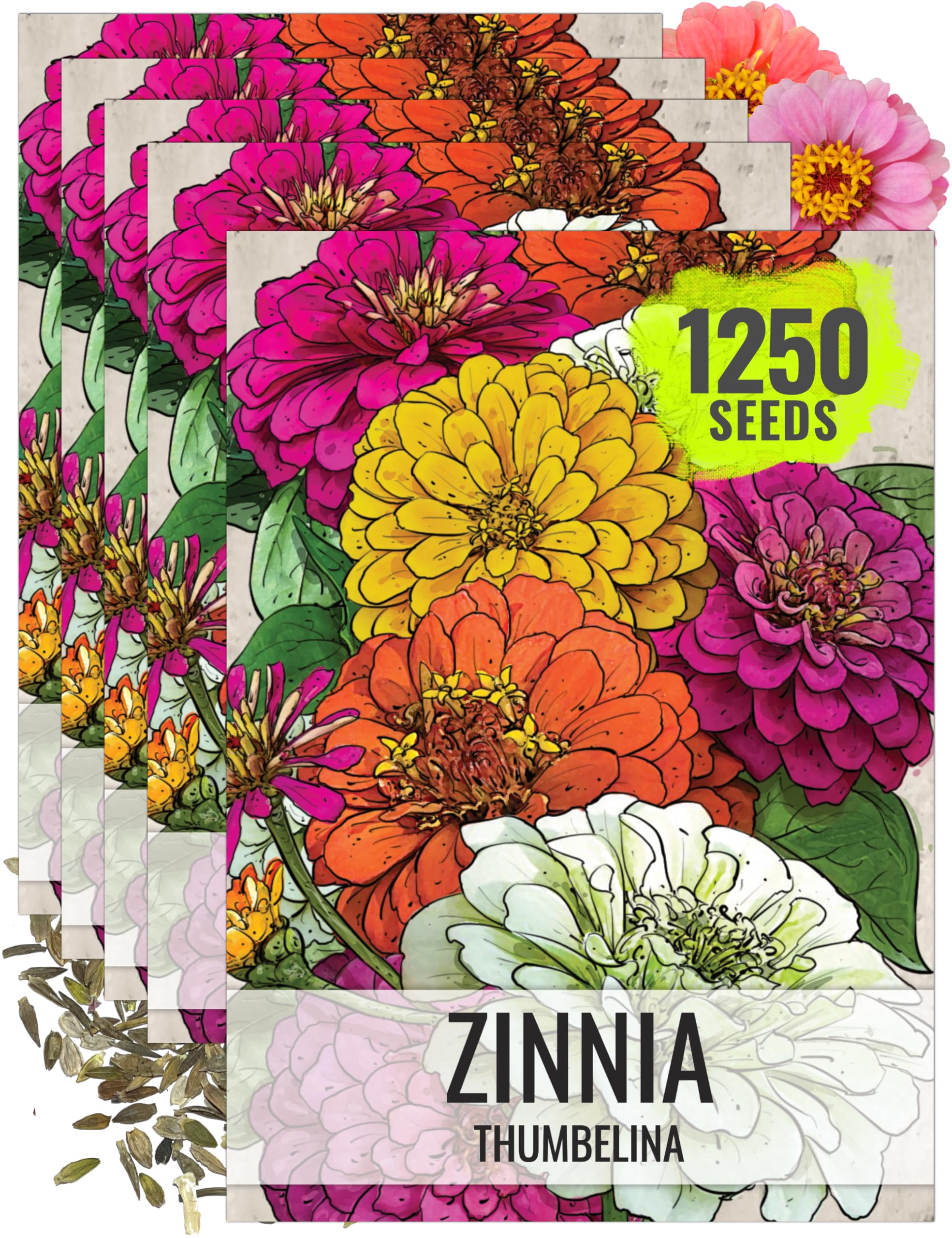 Seed Needs Thumbelina Zinnia