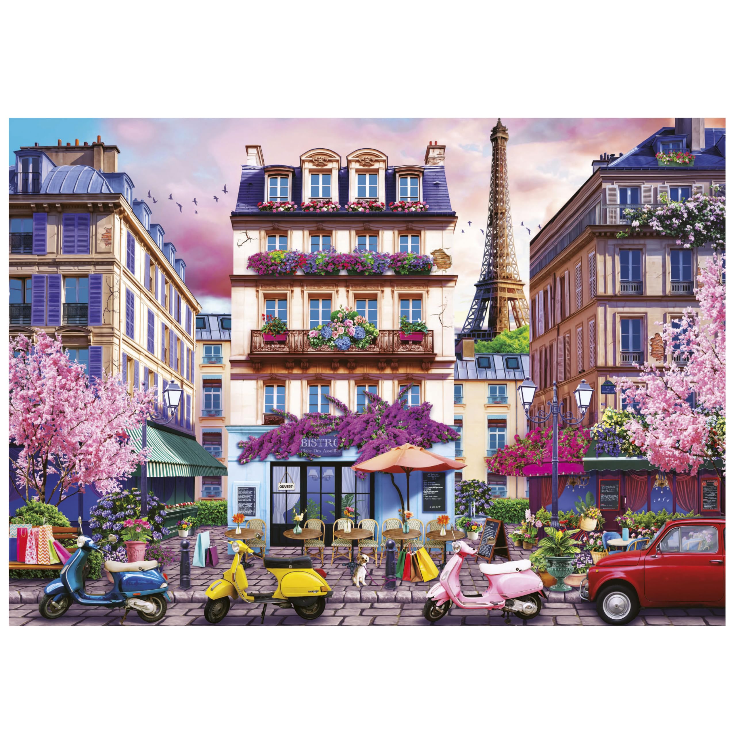 Educa - Puzzle Infantil de 500 Piezas | Distrito de Compras de París | Medidas: 48 x 34 cm | A Partir de 11 años (20548) - 2