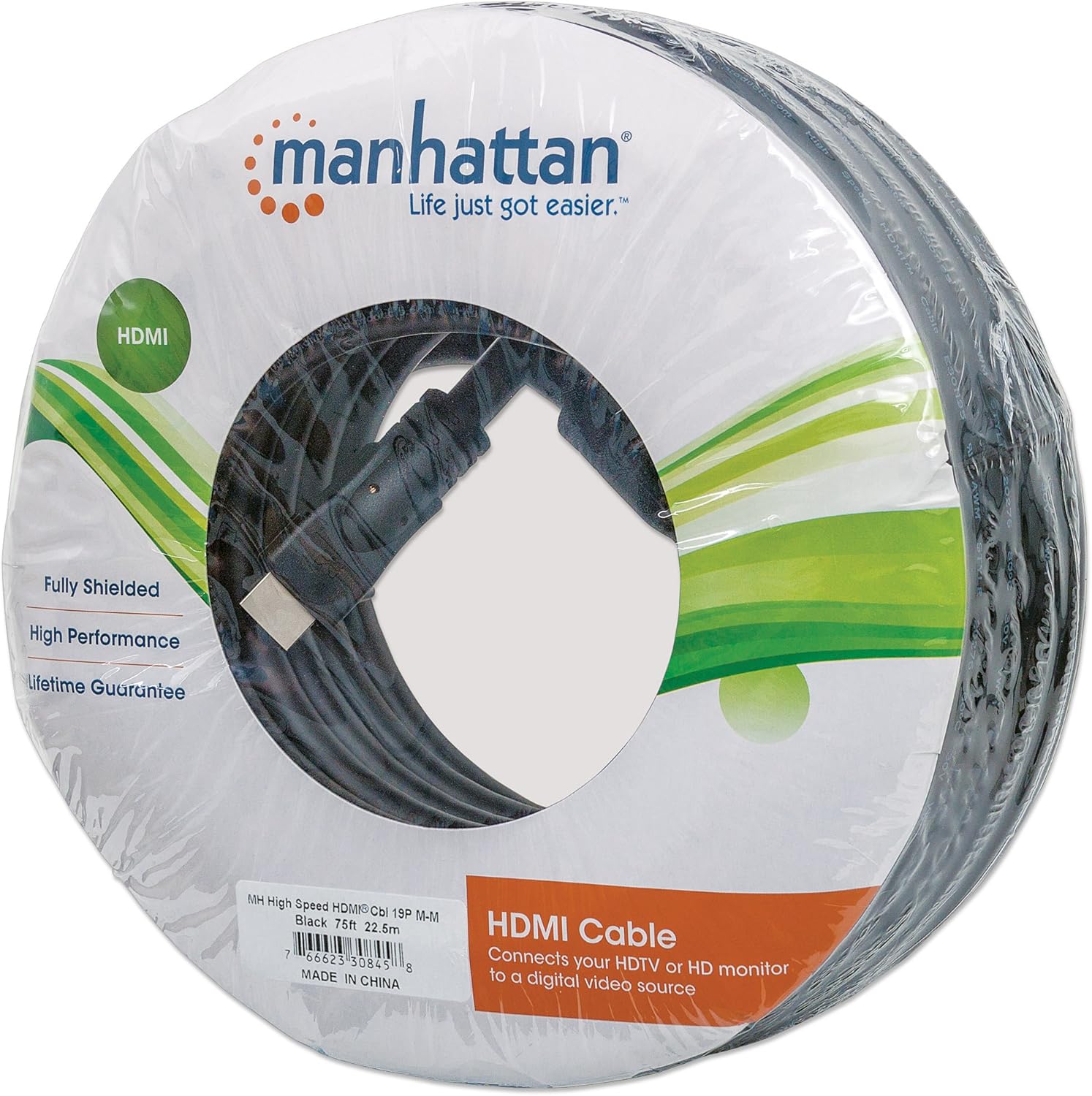 Manhattan HDMI Cable Male to Male 75-Feet/22.5m (308458)