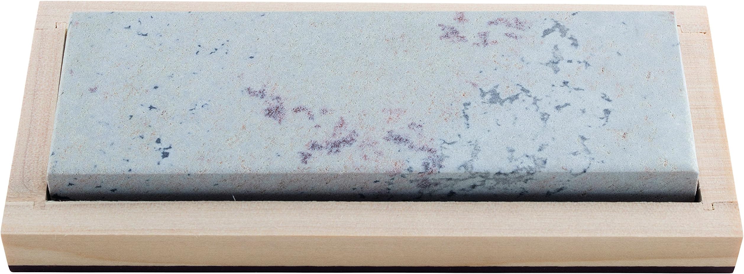 RH Preyda Soft Arkansas Bench Stone - 400 - 600 Grain Stone 150X50X19, Wooden Box