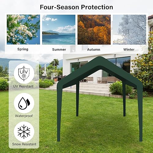 Miniatura 5 de Funda de repuesto para toldo, toldo de repuesto para cochera, lona Oxford 800D impermeable y protegida contra rayos UV con cuerdas elásticas para