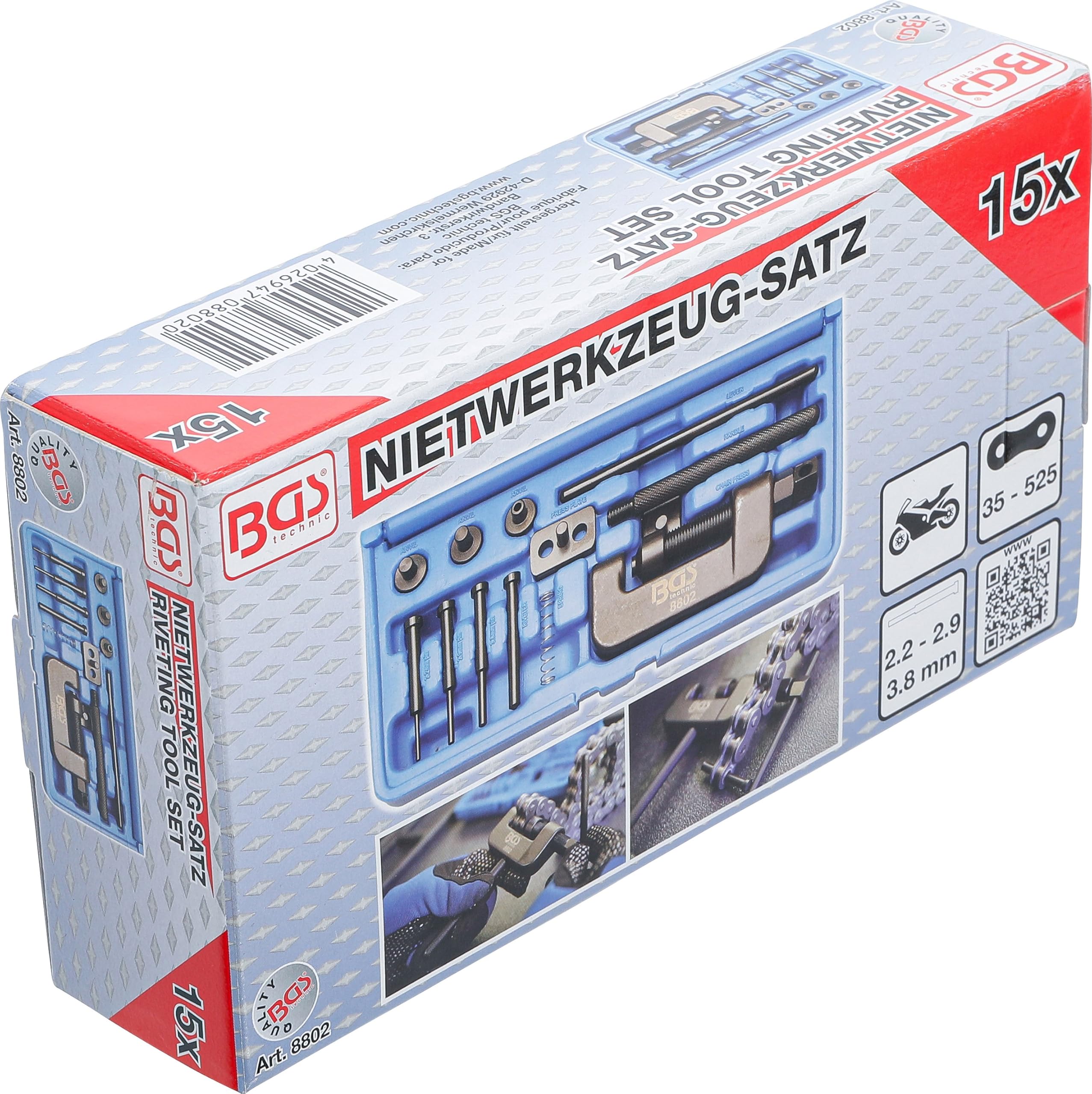BGS 8802 | Utensile per rivettare | per catene motoveicoli