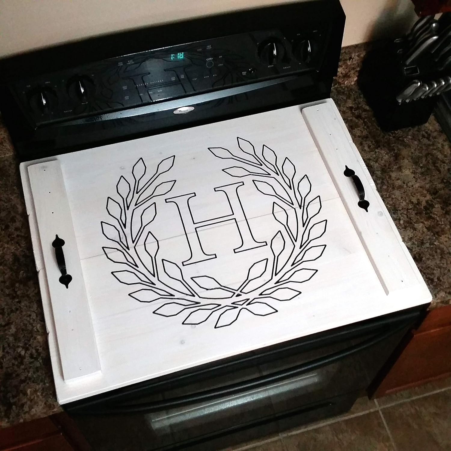 Stove Top Cover Noodle Board for Electric Stove with Personalized Carving