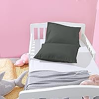 Vista 8 de NTBAY Paquete de 2 almohadas para niños pequeños con fundas de almohada, alternativa al plumón de algodón suave de 13 x 18 pulgadas, almohada