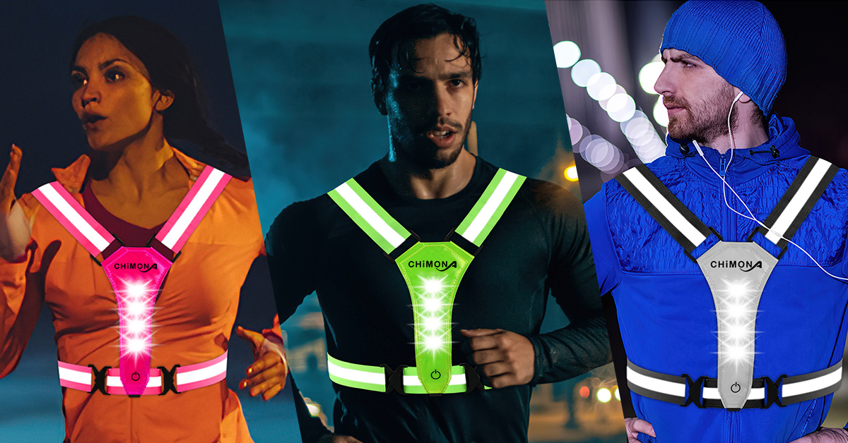 Gilet De Sécurité LED Pour Vélo - Visibilité 360°, Recharge USB-C, Réglable, Pour Cyclisme Et Course