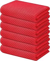 Vista 44 de Kitinjoy - Paños de cocina de 100 % algodón, tela de tejido gofrado, paño de limpieza ultrasuave, absorbente y de secado rápido.