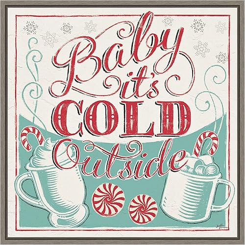 Miniatura 11 de Amanti Art Lienzo enmarcado para pared, 22 x 22 pulgadas, diseño de Feliz Navidad II por Janelle Penner, lienzo enmarcado para pared, obras de arte