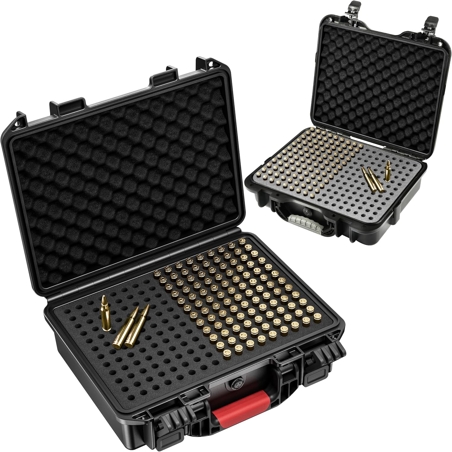200 Round 5.56 ammo case and 200 Round 7.62 Bullet Locking Storage case