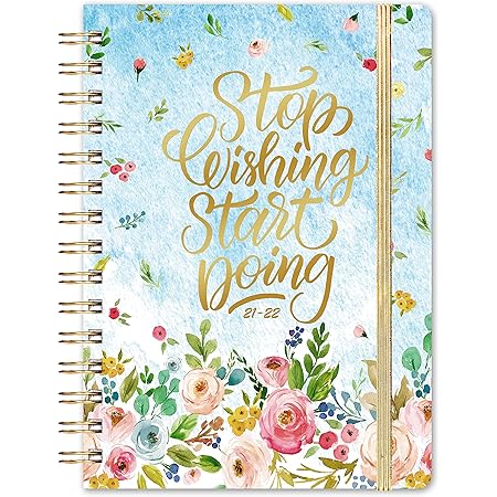 Academic Diary 2021-2022, A5 Week to View Planner from July 2021- June 2022, Perfect Diary for Your Daily Planner, 21.5 x15.5 x1.5 cm