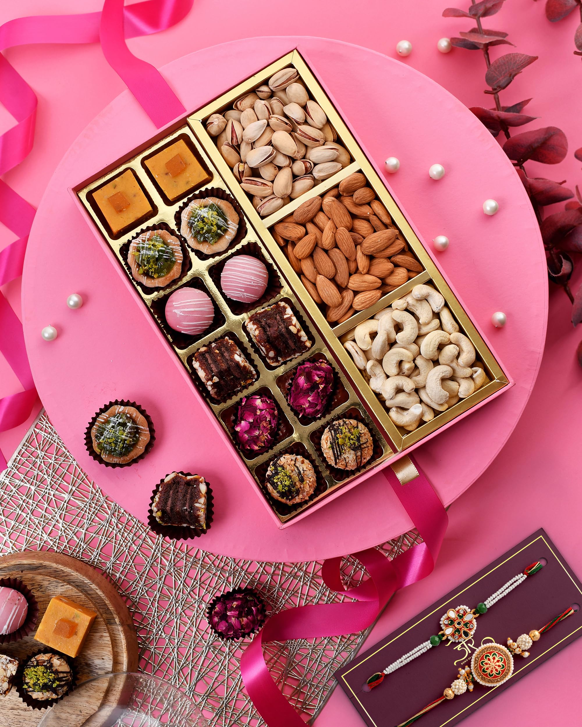 HYPERFOODS Rakhi for Bhaiya Rakhi with Gift Rakhi Sweets Combo Sweets Box Sweets Gift Pack of 12 Assorted Sweets with Dry Fruit Rajputana Couture Rakhi Set of 2 (B0CBXFHP8J) Amazon Price History, Amazon Price Tracker