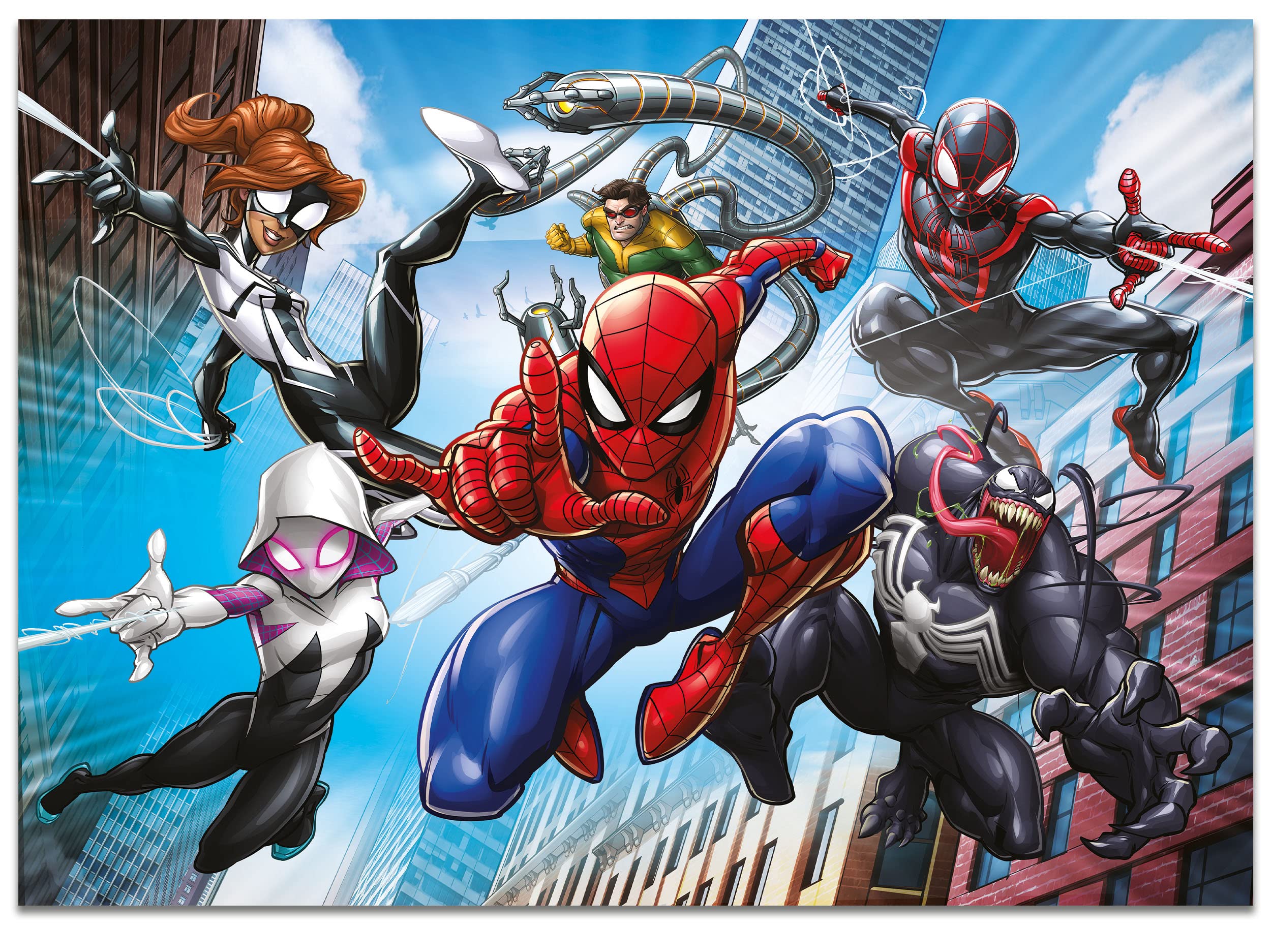 Liscianigiochi Marvel Puzzle DF Maxi Floor 4 x 48 Spiderman