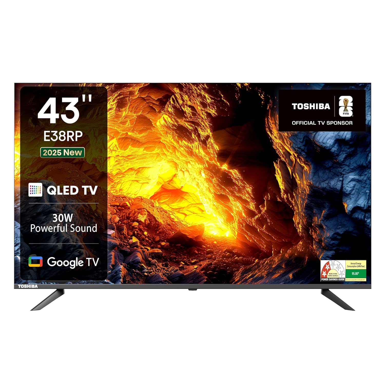 TOSHIBA 108 cm (43 inches) E38RP Series Full HD Ready Smart QLED Google TV 43E38RP TOSHIBA 108 cm (43 inches) E38RP Series Full HD Ready Smart QLED Google TV 43E38RP