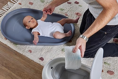 Miniatura 7 de Eco-Touch - Contenedor de pañales para bebé, bloqueo de olor, sin recargas costosas, capacidad de 10 litros, reciclable, utiliza cualquier bolsa,