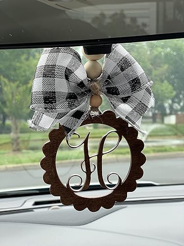Miniatura 7 de Abalorio personalizado para coche, espejo retrovisor, accesorios de regalo, hechos a mano, madera, leopardo, arpillera, negro, blanco, rojo, negro,