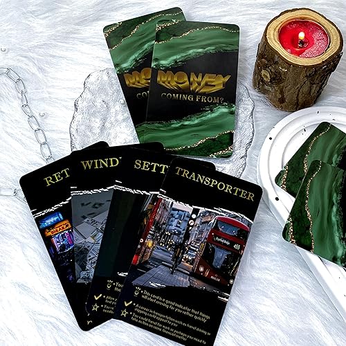 Miniatura 5 de Juego de cartas Oracle de dinero y carrera, juego de cartas Oracle de dinero, cartas de tarot para principiantes, te ayudan a lograr objetivos