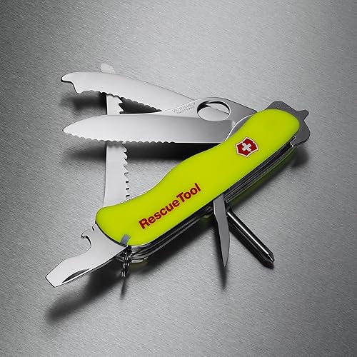 Miniatura 8 de Victorinox Swiss Army herramienta de rescate navaja de bolsillo con funda Fluorescent Yellow