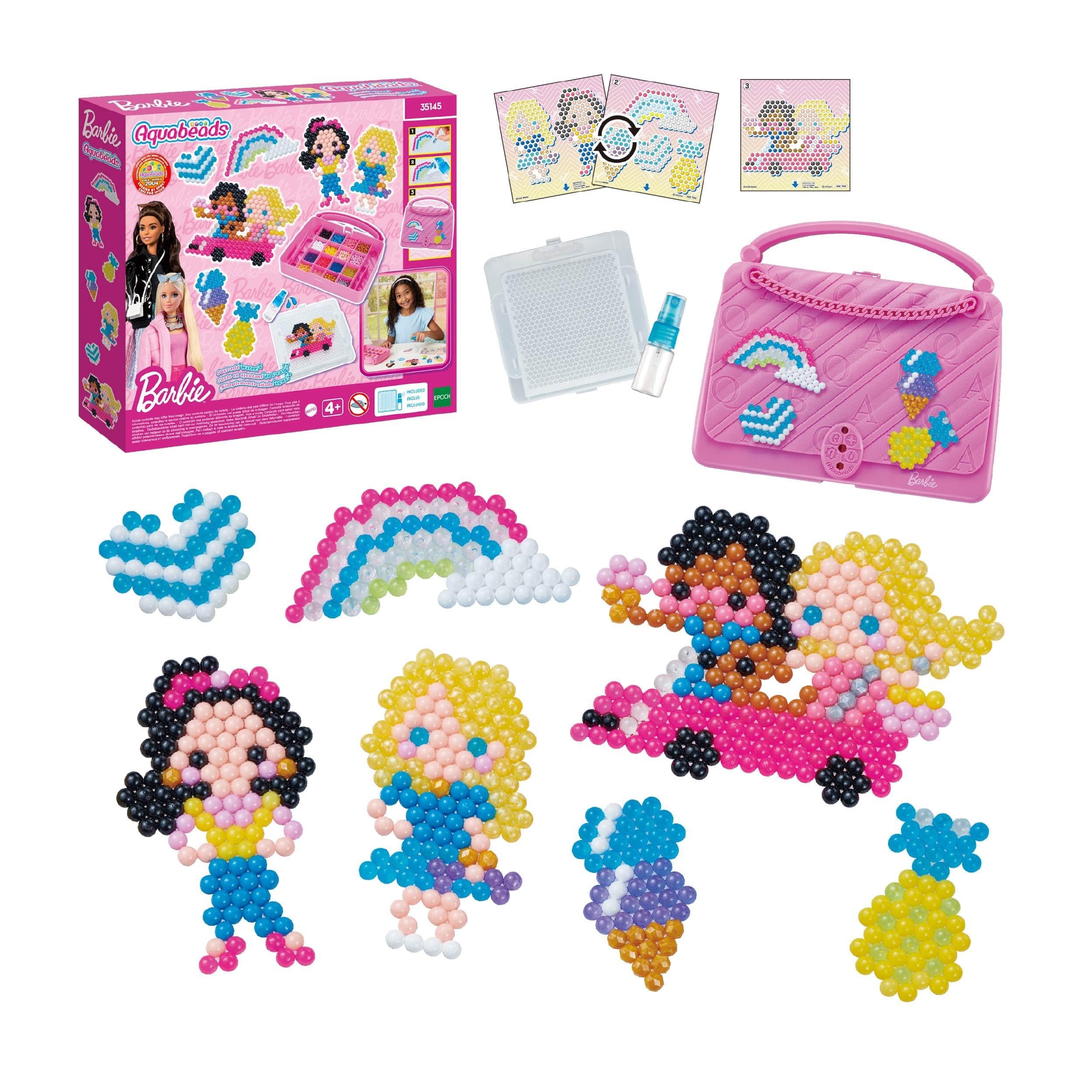 Aquabeads - Barbie Starter Craft Kit 35145 - Arts & Crafts Bead Activity Toy