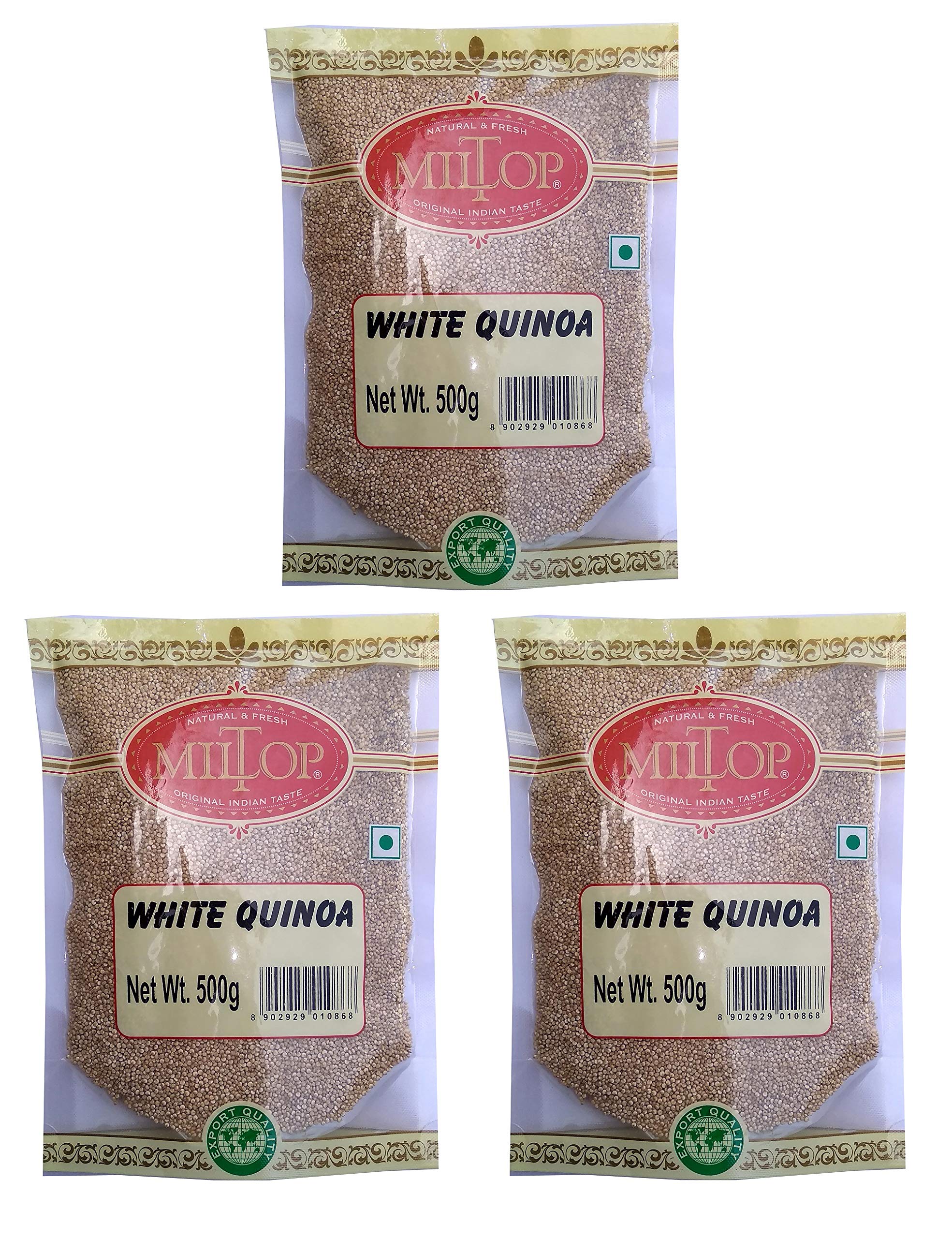 Miltop Healthy White Quinoa Seeds, 1.5Kg (Value Pack of 3 500gm Each) - Image 3 thumbnail