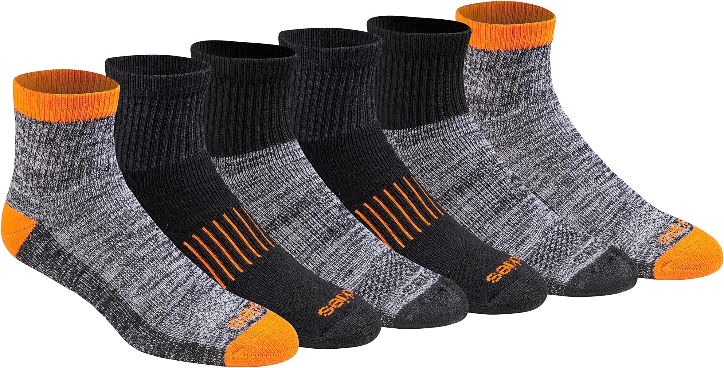 DickiesMen's Dri-tech Moisture Control Quarter Socks, Available in M-XXL (6, 12, 18 Pairs)