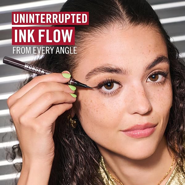 Rimmel Wonder'Ink Precision Liquid Eyeliner Pen, 002 Spiced Chestnut, Waterproof, Smudge-proof, Long-Lasting, Highly Pigmente - 3