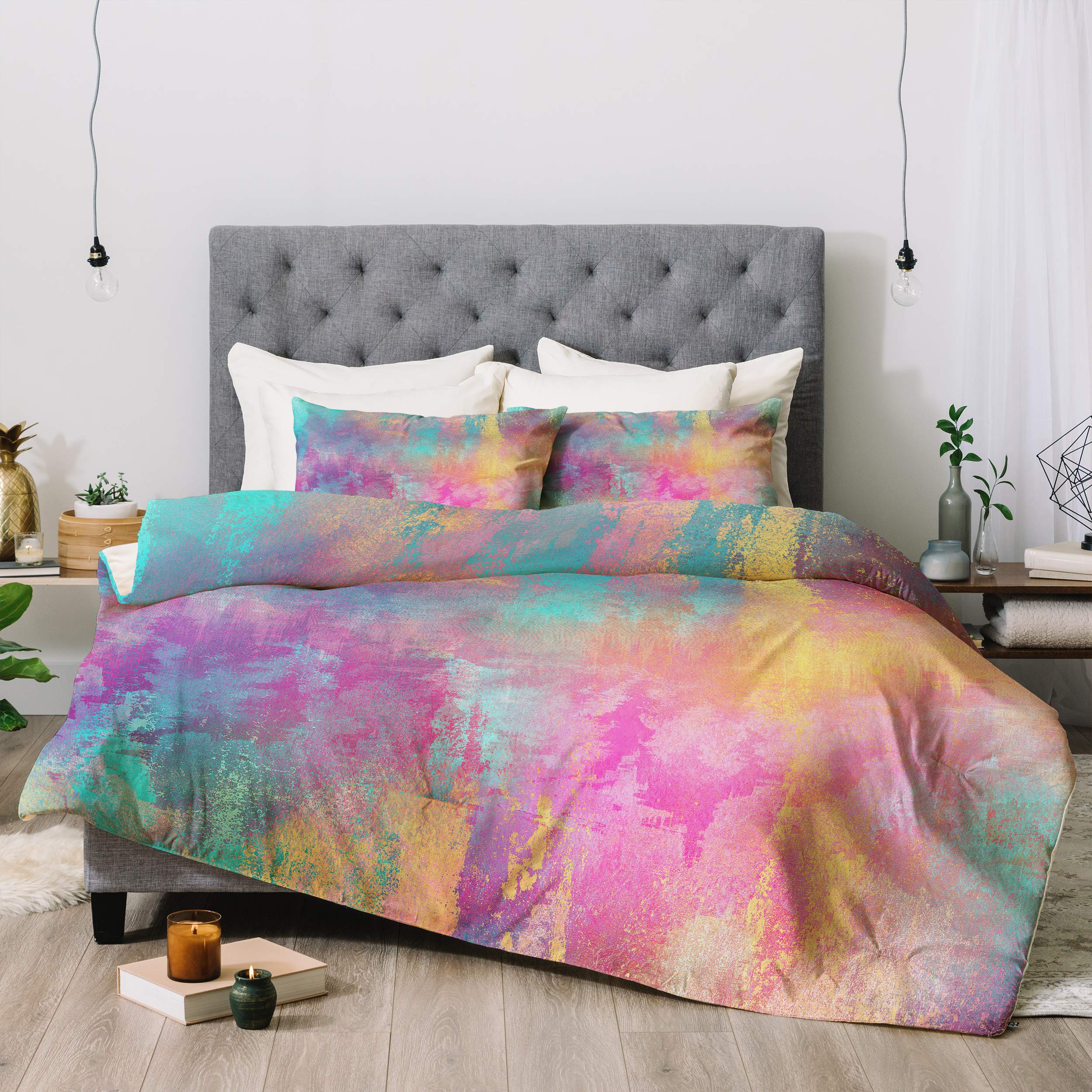 Deny Designs Elisabeth Fredriksson Dreamy Comforter Set with Pillow Shams, King, Multi