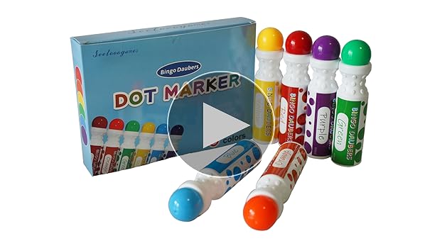 bingo商品 Amazon.com: Yuanhe Bingo Daubers Dot Markers - Mixed Colors
