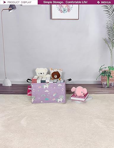 Miniatura 5 de Cesta de almacenamiento rectangular de tela para juguetes, libros, ropa, regalos, mascotas, perfecto para el hogar, oficina, guardería, dormitorio,