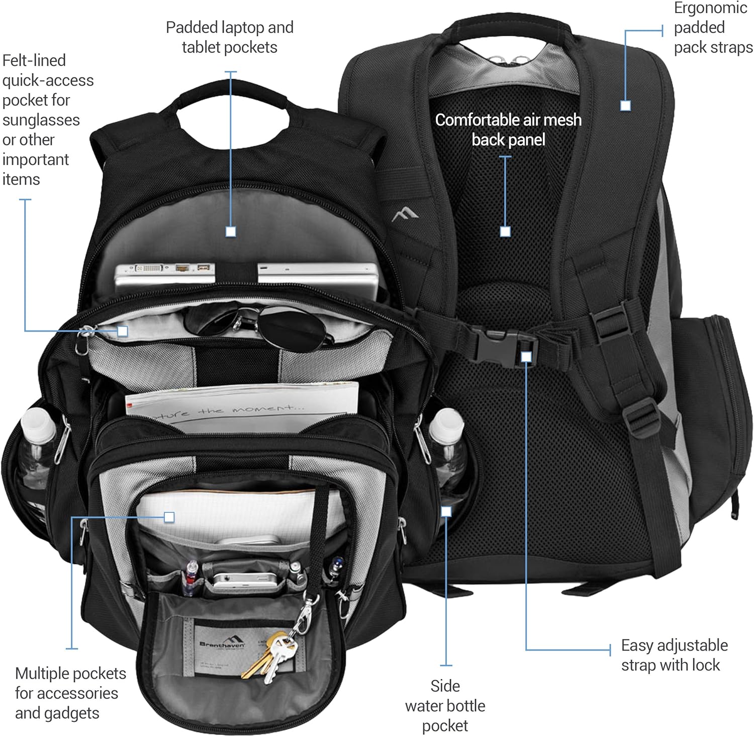 brenthaven zero impact laptop bag