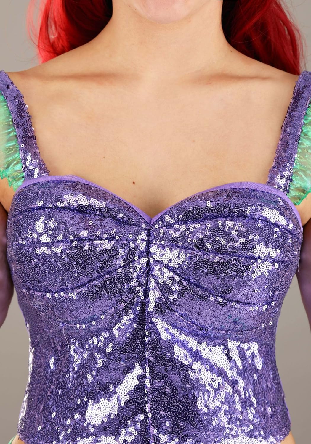 Disney The Little Mermaid Ariel Costume for Women with Sequin Top & Mermaid Pants - Adult Disney Princess Outfit - Image 6