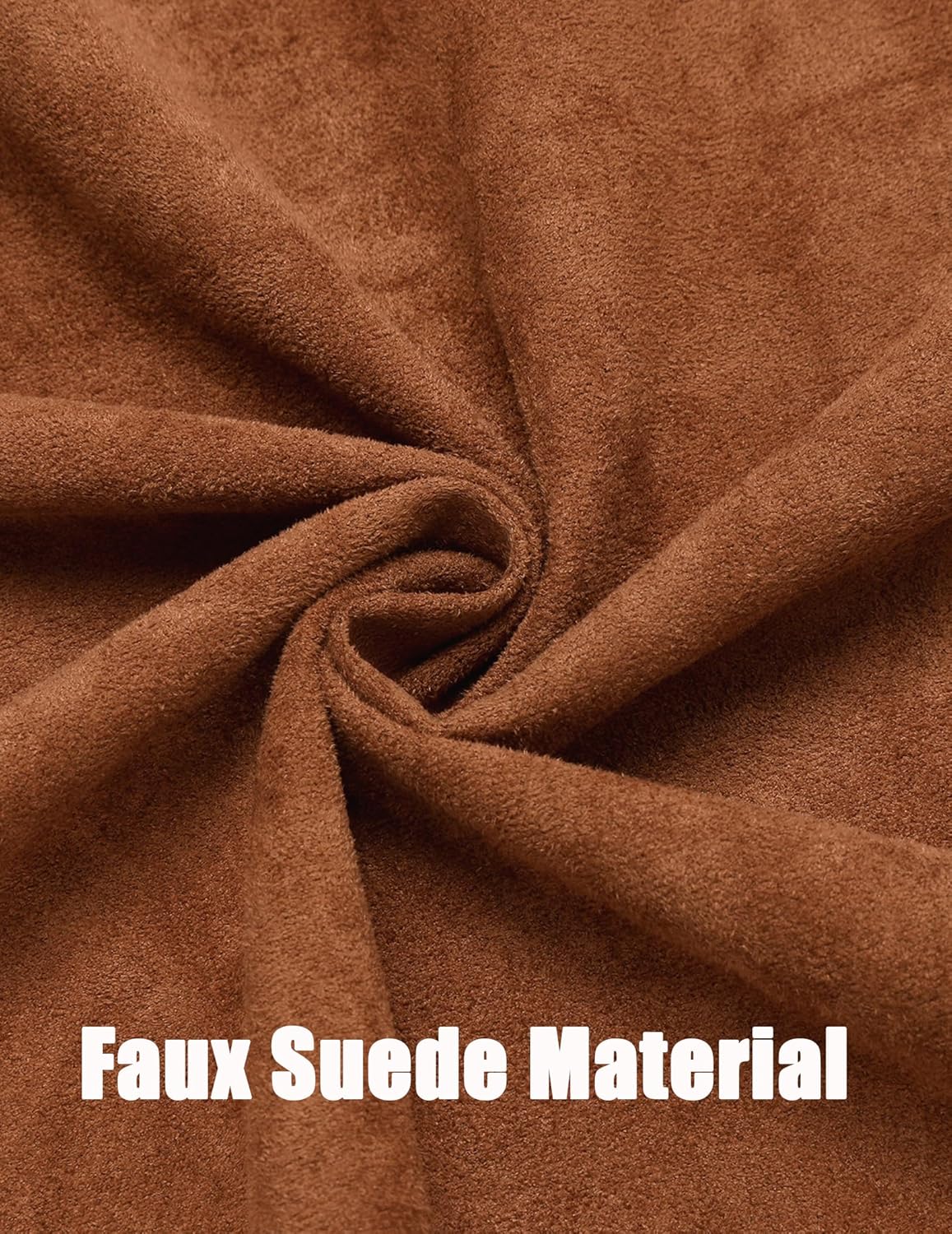 COOFANDY Men's Lightweight Suede Bomber Jackets Casual Varsity Jacket Vintage Faux Leather Jackets - Image 6