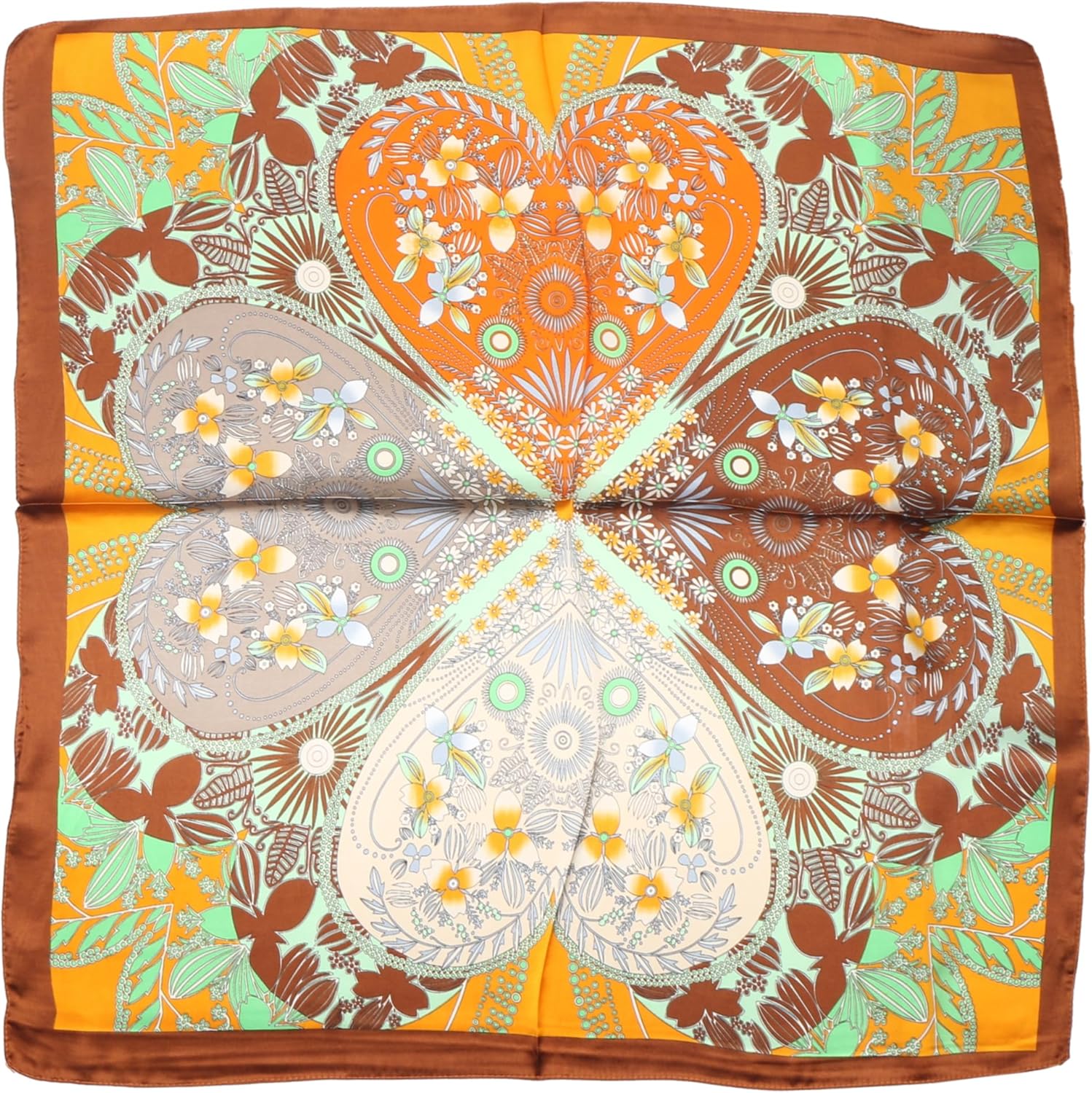 TZ Promise Women Silky Square Scarf - 27" Medium Lightweight Neckerchief Satin Head Neck Hair Wrap for Summer - Image 5