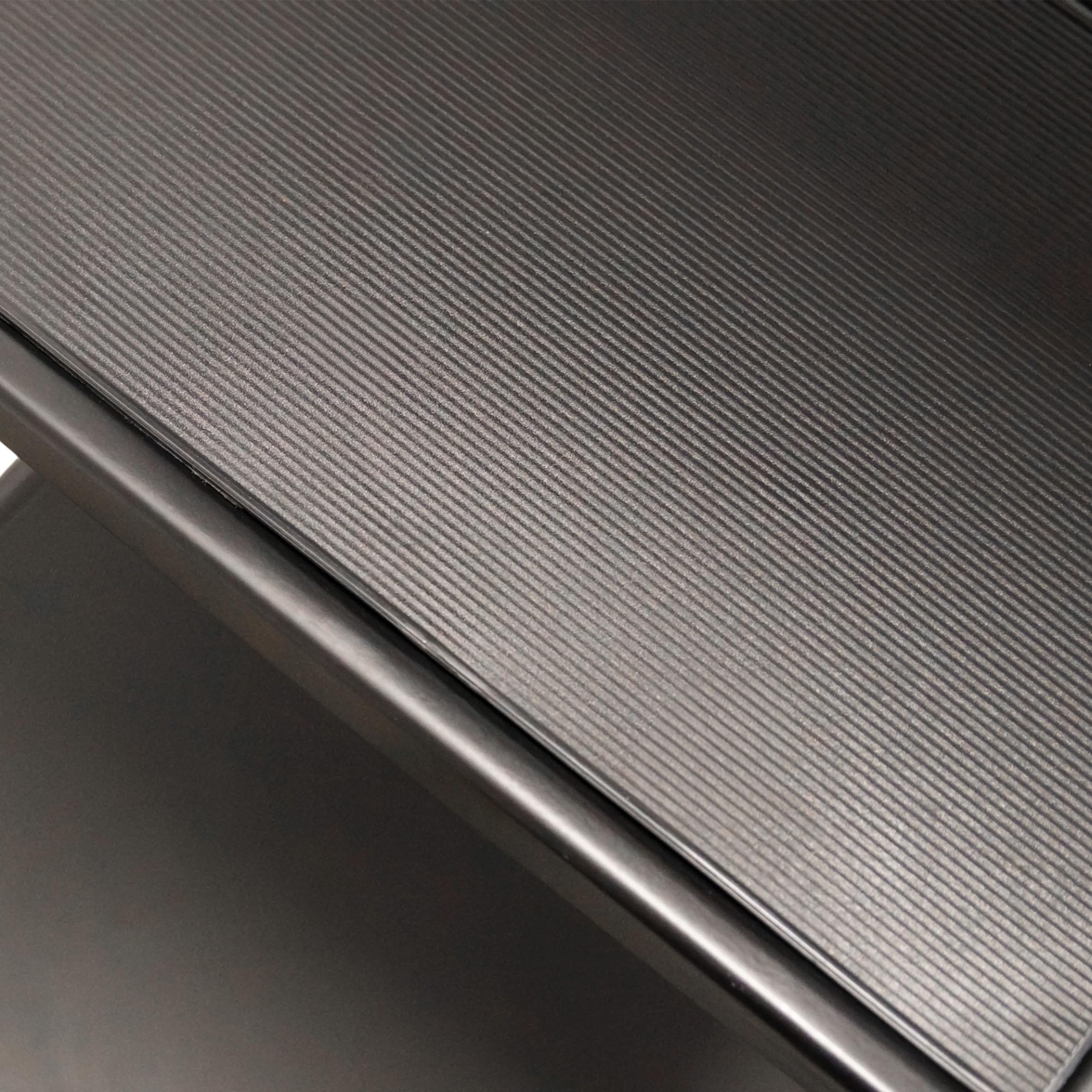 Escabeau pliable en acier à 3 marches - Charge maximale : 150 kg - 105 x 73 cm - Antidérapant - Noir - Avec 3 marches et sécurité pliante - Certifié TÜV