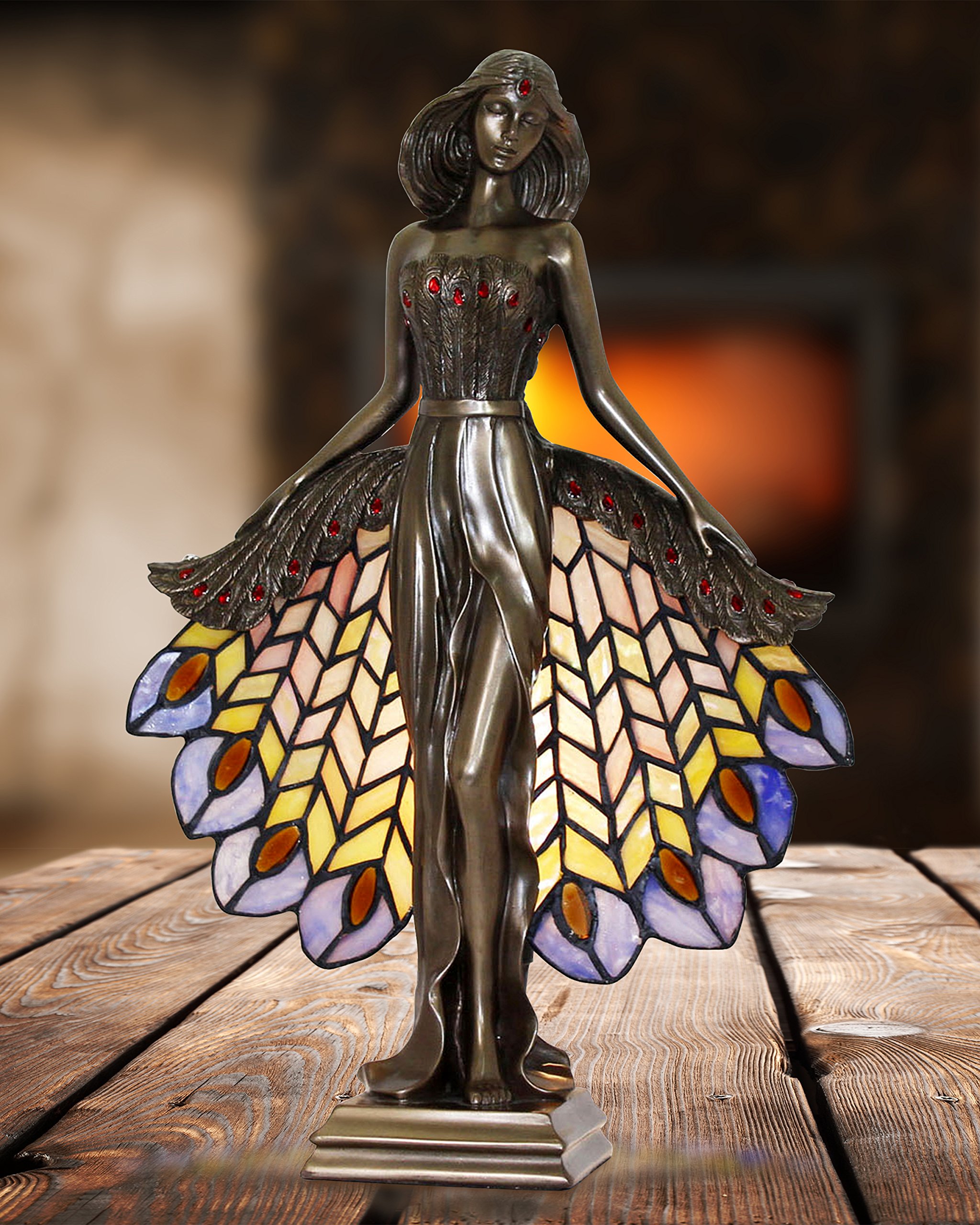 Amazon.com: Dale Tiffany STA16139 Tiffany Accent Lamp, Luna