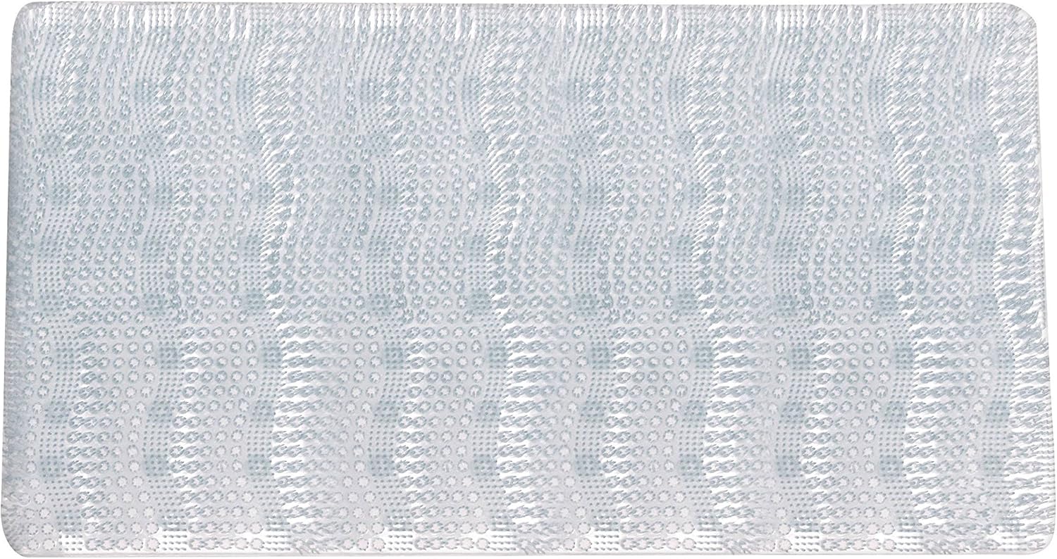 Room Essentials Clear Grass Bath Mat (Vinyl, 14 3/4 in x 26