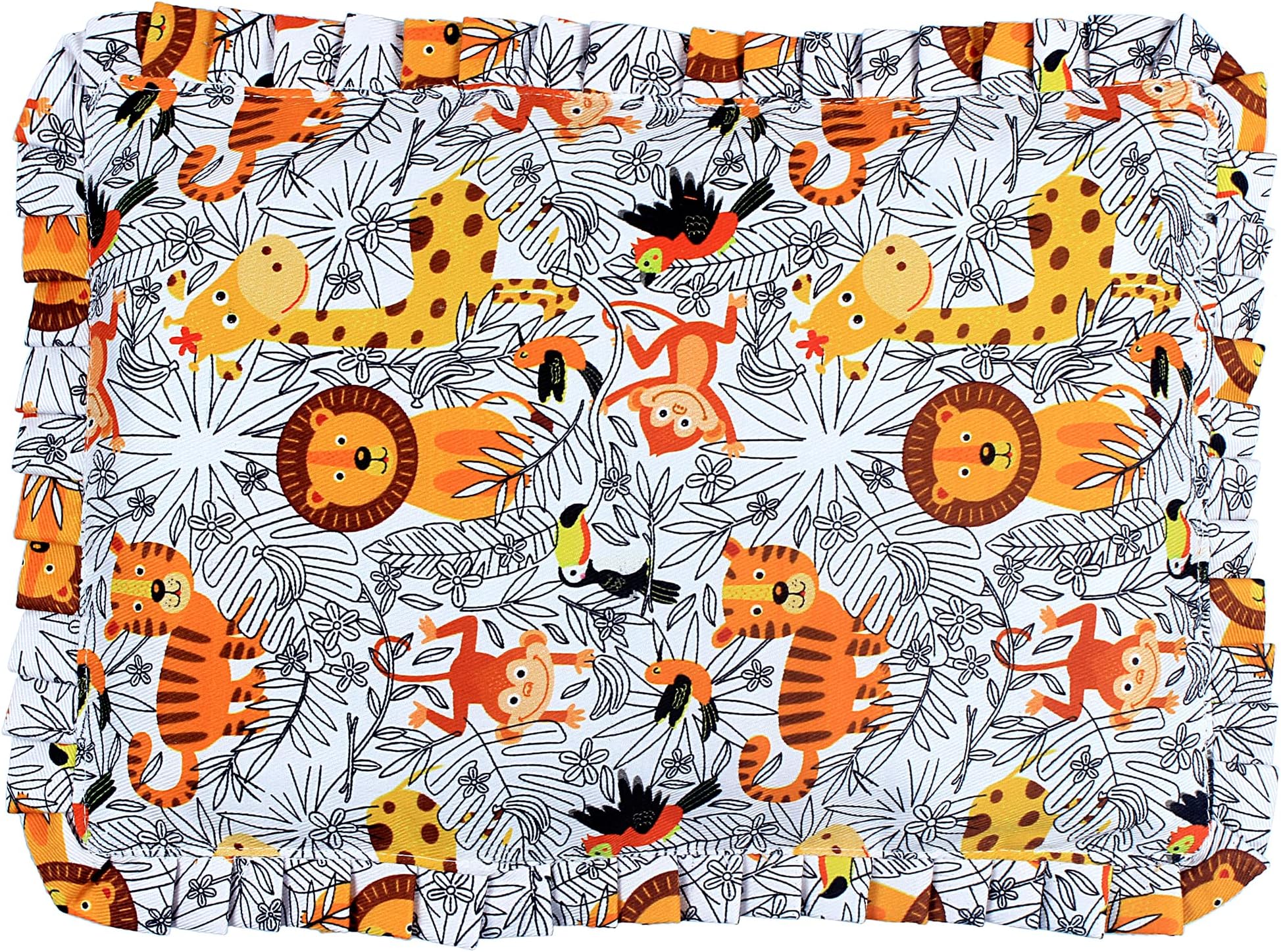 MOM CARE Mustard Seed Rai Pilllow Cover That Fits All Mom Care Baby Pillows Only Pillow Cover Without Inside Pillow (Pack of 1) White