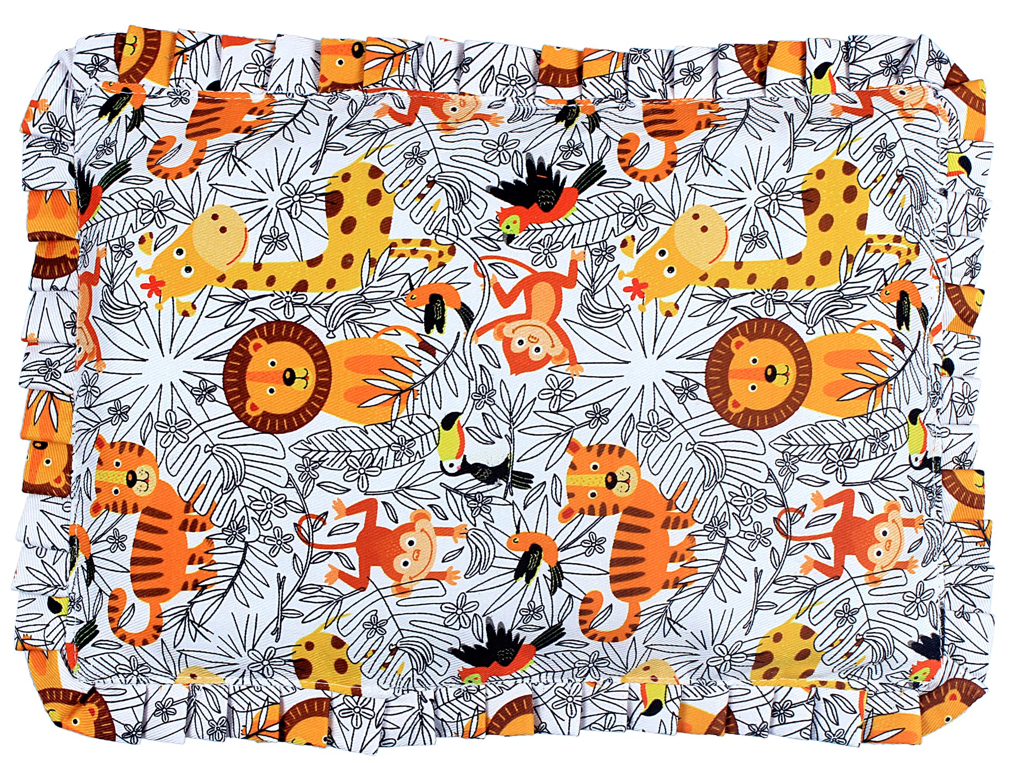 MOM CARE Mustard Seed Rai Pilllow Cover That Fits All Mom Care Baby Pillows Only Pillow Cover Without Inside Pillow (Pack of 1) White