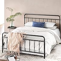 Vista 14 de Zinus Florence - Base de cama con plataforma de metal, base de colchón, no necesita somier, fácil montaje, blanco, tamaño Queen.