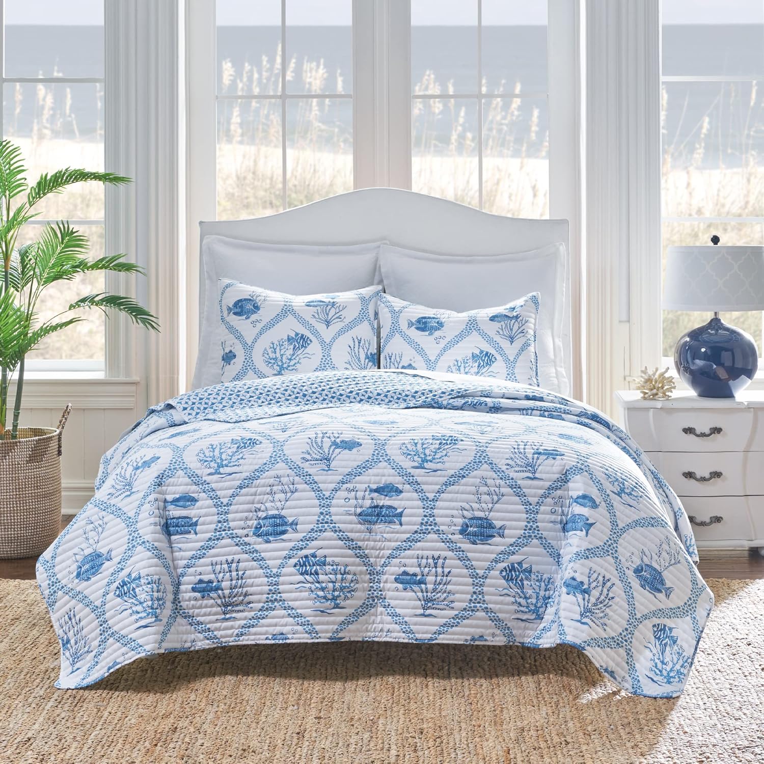 Levtex Home HomThreads Madeira Shore Quilt Set Twin Quilt